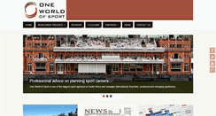 Desktop Screenshot of oneworldofsport.com