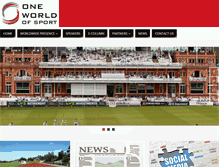 Tablet Screenshot of oneworldofsport.com